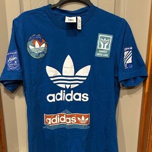 Adidas Blue Graphic Short Sleeve Tee